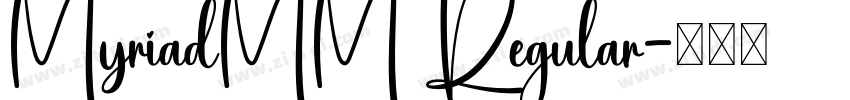 MyriadMM Regular字体转换